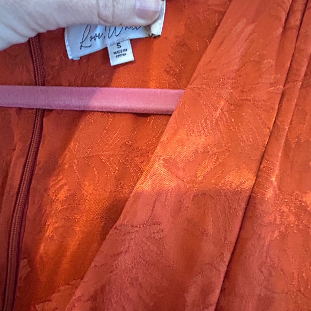 Orange Jacquard Midi Dress - Love, Whit by Whitney Port - Picture 9 of 16